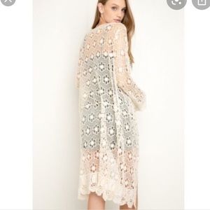 Brandy Melville long boho crochet cardigan